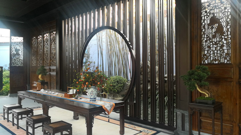 展示區造型屏風(fēng)